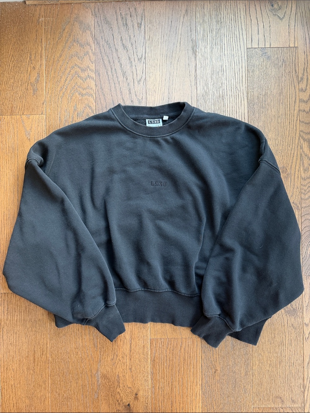 LSKD Black Crewneck Sweatshirt